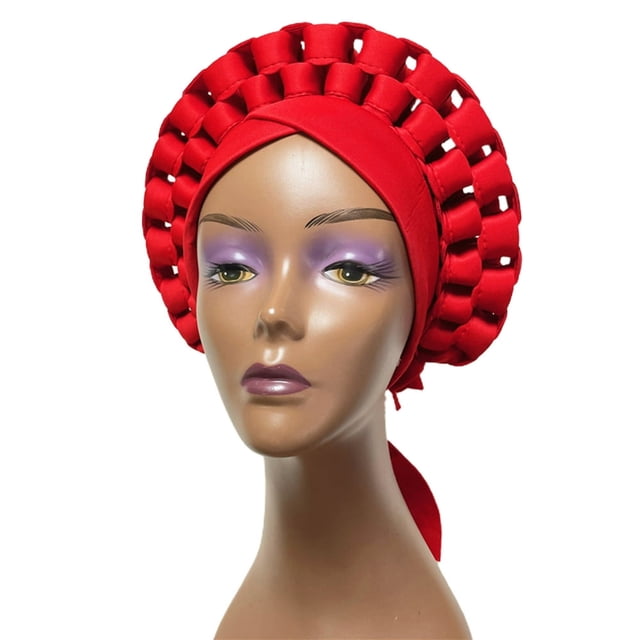 Hat Wide Band Adjustable Soft African Nation Style Turban Hat for Christmas