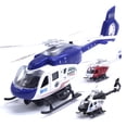 thumbnail image 4 of Hélicoptère Avion de Police Réaliste à Rétrofriction avec DEL, Modèle Musical, Jouet pour Enfants, Collection, 4 of 10