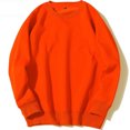 thumbnail image 3 of Ediodpoh Chandail pour Homme Ajusté Automne Décontracté Uni à Col Rond Haut Couleur Col Rond Long Manteau Automne Poche Manches Longues Blouse pour Homme Chandail à Col Rond Orange G, 3 of 3