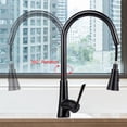 thumbnail image 3 of Pull-Down Kitchen Faucets, Single-Handle High Arc Sprayer Kitchen Sink Faucet, 3 of 5