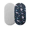 thumbnail image 1 of EIGTHTAIL Bassinet Sheet Set 2 Pack Fitted Bassinet Sheets for Baby Boy  Universal Microfiber Soft Cradle Sheets for Oval Rectangle and Hourglass Bassinet Mattress, 1 of 5