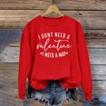 thumbnail image 1 of Meichang Sweat-Shirt pour Femmes, Chemise de la Saint-Valentin, Manches Longues, Cœur d'Amour, Imprimé Tendance, Col Rond, Décontracté, Printemps, 1 of 6