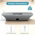 thumbnail image 3 of Gymax Vibration Plate Exercise Machine w/ Gravity Sensor Remote Control Bluetooth Grey, 3 of 10
