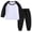 AA-Black, variant on lcziwo Gifts for Dad! Kids Boys Girls Cute Color Block Long Sleeve Pullover Tops and Drawstring Jogger Pants with Pocket Sweatsuit 2 Piece Sets Fall Winter Clothes