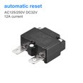 thumbnail image 3 of Unique Bargains Circuit Overload Protector 12A AC125/250V DC32V Automatic Reset Thermal Circuit Breaker 2pcs, 3 of 5