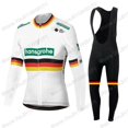 thumbnail image 1 of FALL/WINTER Men's Boraful Hansgrohe 2021 Pro team Cycling jersey Wear Strap Suit Set Ropa with Gel Pad MTB Bicycle, 1 of 2
