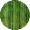 thumbnail image 1 of Ahgly Company Tapis d'Intérieur Ronds Lavables à la Machine, Style Transitionnel, Vert Pomme Vert, Tapis de Zone, 3 Pieds Rond, 1 of 7