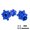 bleu, variante sur CNKOO Ensemble de Moyeux Hexagonaux en Alliage d'Aluminium pour Roues avant et Arrière pour Moto Losi 1/4 Promoto-MX RTR Durable et Effet de Dissipation de Chaleur