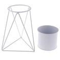 thumbnail image 4 of yuksok Iron Plant Stand Garden Planter Flower Pot Shelf Rack Black White, 4 of 9