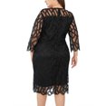 thumbnail image 5 of LSLJS Mode Women Sexy Plus Size Long Sleeve Splicing Perspective Sequin Dress, 5 of 5