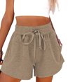 thumbnail image 2 of Timegard Womens Shorts Casual Elastic High Waisted Drawstring Athletic Comfy Shorts with Pockets Sweatshorts, 2 of 7