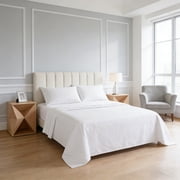 MTBLYS Solid Color Brushed Microfiber 1 Piece Bedding Set Modern Plain Duvet Cover with Sheet Pillowcases Queen Size Soft Warm Home Bedroom Bedding Decor