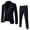 Black, variant on TIMIFIS Mens Suits 3 Piece Slim Fit Casual One Button Solid Suits for Mens Business Wedding Party Jacket Blazer & Pants &Vests SetFall