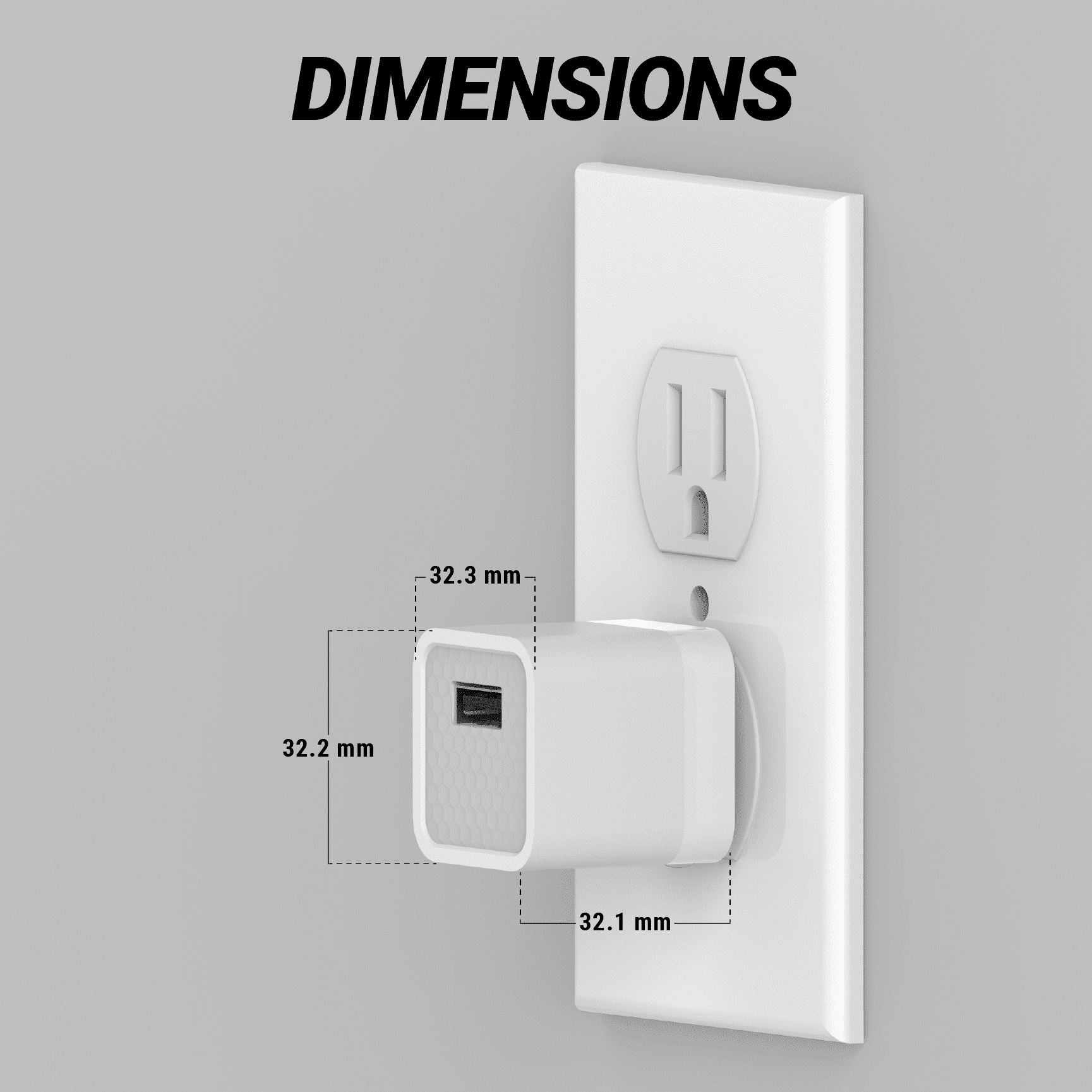 Scosche SHA12WT-RP SuperCube 12W Single USB Port Portable Wall Charger Adapter for USB Devices – White