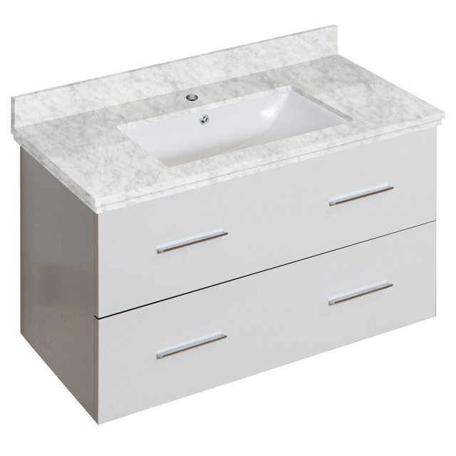 Imaginations Américaines 36 po W Vanity Set Blanc