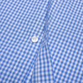 thumbnail image 2 of Bienzoe Boy's Cotton Plaid Button Down Short Sleeve Shirt Light Blue 9/10, 2 of 6