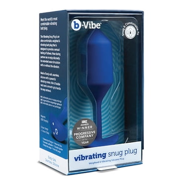 B-vibe Vibrante Pondérée Snug Plug TG - 247 g Bleu Marine