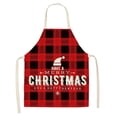 thumbnail image 1 of WIFKLSIIPG Christmas Kitchen Cooking Aprons Black and Red Plaid Aprons Adjustable Buffalo Plaid Baking Apron Grilling Christmas Apron with Snowflake ..., 1 of 5