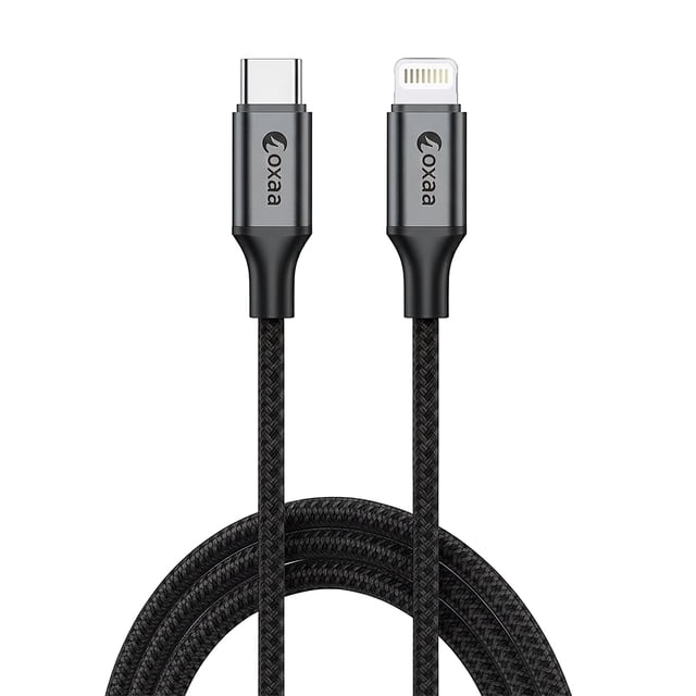 OXAA USB C to Lightning Cable 30W– Fast Charging MFI certified braided Cables for iOS Devices