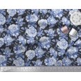 thumbnail image 3 of Soimoi Poly Georgette Fabric Leaves & Rose Flower Decor Fabric Printed Yard 42 Inch Wide, 3 of 3