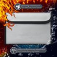 thumbnail image 3 of Greenne Fireproof Waterproof Document Bag Secret File Protect Pouch Money Cash Safe Box, 3 of 7