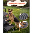 thumbnail image 4 of VEVOR Dog Stairs for Car, 4 Steps Extra Wide Foldable Dog Ramp for Large Dogs with Non-Slip Rug Surface, Portable Lightweight Pet Ladder for Car, SUV, Truck, High Beds, Sofas, Support up to 200 lbs, 4 of 9