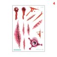 thumbnail image 3 of CAROOTU Halloween Stickers Waterproof Simulation Scratches Scars Bite Marks Simulation Fake Wound Tattoo, 3 of 7