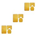 thumbnail image 4 of Baohd 3pieces Multi-functional Non-Slip Chenille Bath Rug Any Bathroom Eco-friendly PJ210611-B007 3Set, 4 of 6