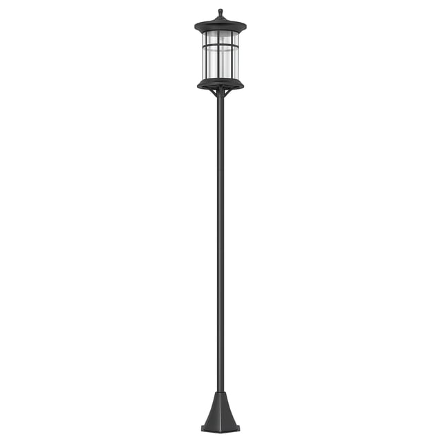 Outsunny 72" Solar Post Light, IP44 LED Outdoor Street Light