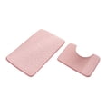 thumbnail image 2 of JMYHOAM Bath Mats for Bathroom Bathroom Rug Set Of 2 Foam Bath Mat Toilet Mat Soft Absorbent Thick Rug Non-Slip Backing Universal Machine Washable Floor Mats, 2 of 3
