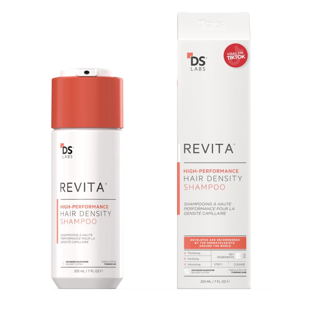 Revita Shampoo For Thinning Hair by DS Laboratories - Volumizing, Thickening Shampoo for Men and Women, Supports Hair Growth, Hair Strengthening, Sulfate Free, 7 Fl Oz (