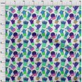 thumbnail image 4 of oneOone Tissu Polyester Lycra Bleu Moyen Tissu de Robe Cactus Tissu Imprimé au Mètre 56 Pouces de Large, 4 of 5