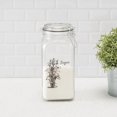 thumbnail image 2 of Ludlow 53 oz. Glass Canister with Metal Clasp, Clear, 2 of 7