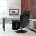 thumbnail image 2 of Massage Gaming Recliner, High Back Swivel Home Office Chair w/Adjustable Backrest & Footrest for Gaming, Blue, 2 of 4