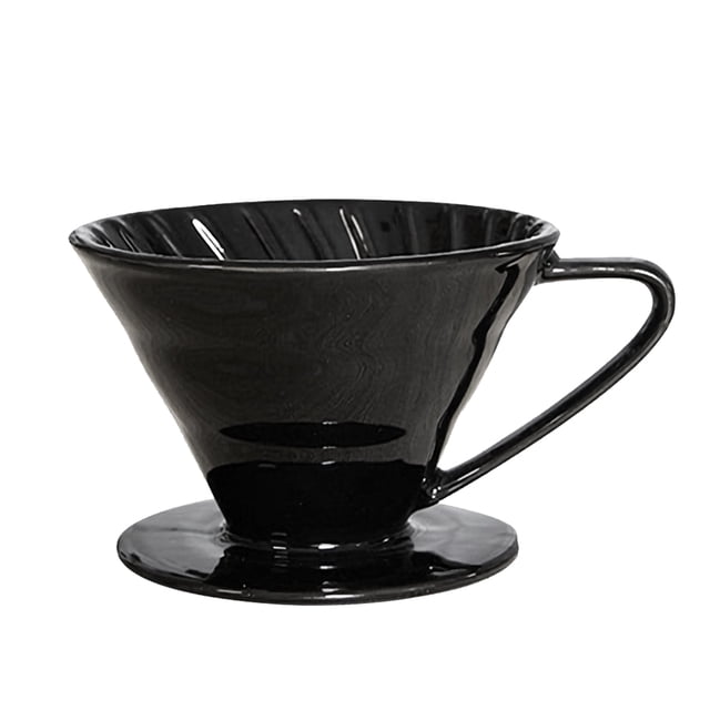 Yeacher Coffee Filter Cup Conical V60 Style Spiral Drip Filter Ceramic Material Hand Brewed Coffee