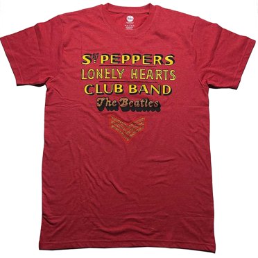 The Beatles Unisex T-Shirt Sgt Pepper Stacked Crystals (Embellished)