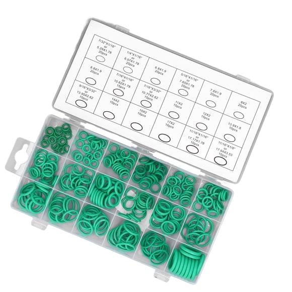 O Ring Assortment,270Pcs Green O Ring Rubber O Ring Green O Ring Kit High-Precision Functionality