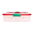 thumbnail image 4 of HOMZ Contenant de Rangement sous le Lit de 60 Pintes avec Loquet pour les Fêtes, Transparent (Lot de 4), 4 of 8