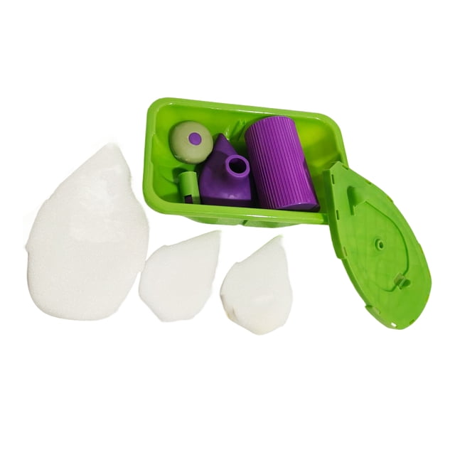 Yingyy Points & Paint Easy Paint Pads Point Painting Roller Tray Multifonction Tool and Sponge Ensemble Kit Household DIY Painting Kit