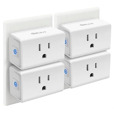 Kasa Smart Plug Mini 15A, Smart Home Wi-Fi Outlet Works with Alexa, Google Home & IFTTT, No Hub Required, UL Certified, 2.4G WiFi Only, 4-Pack(EP10P4) , White