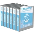 thumbnail image 1 of Davis Group, Easyview Premium, Round Ring, Customizable, View Binder, 6 Pack, 1.5", 1 of 3