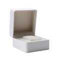 thumbnail image 1 of Shisuyan Square Watch Box Case Jewelry Display Organizer Box Fashion Wrist Watch Storage Holder (White), 1 of 9