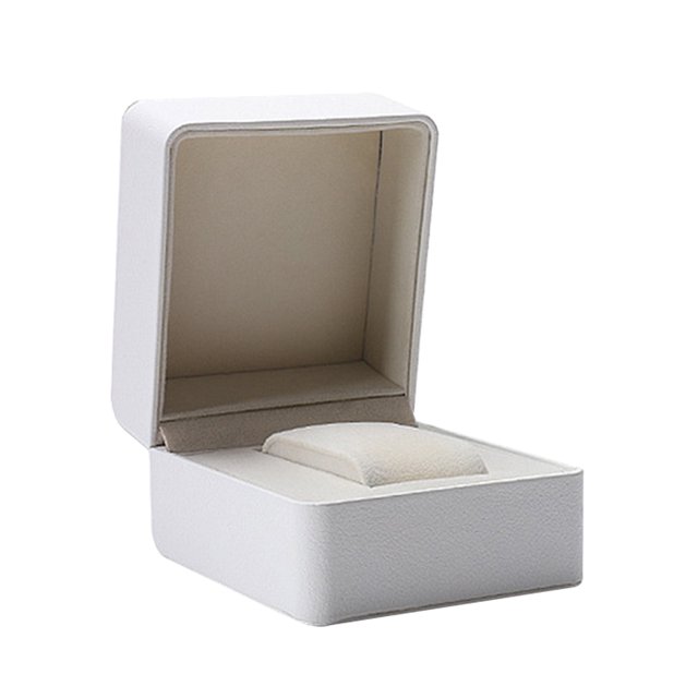 Shisuyan Square Watch Box Case Jewelry Display Organizer Box Fashion Wrist Watch Storage Holder (White)