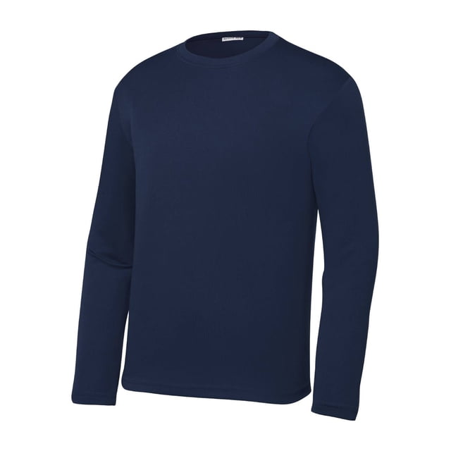 Gravity Threads Chandail à Manches Longues pour Jeunes à Évacuation de l'Humidité - Bleu Marine Vif - Petit