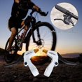 thumbnail image 4 of Almencla 1 Pair Multicolor brake All Diameter 22mm Handlebar Replacement Brake Lever Left Black white Golden, 4 of 8