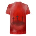 thumbnail image 5 of T-shirts pour Hommes Grande Taille, Paquet, T-Shirts pour Hommes de Rue Tendance Décontractés à Imprimé Croix, Col Rond, Manches Courtes, Chemises pour Hommes, Hauts d'Été Mode, Liquidation en Liquidation (Bleu, 2TG), 5 of 5