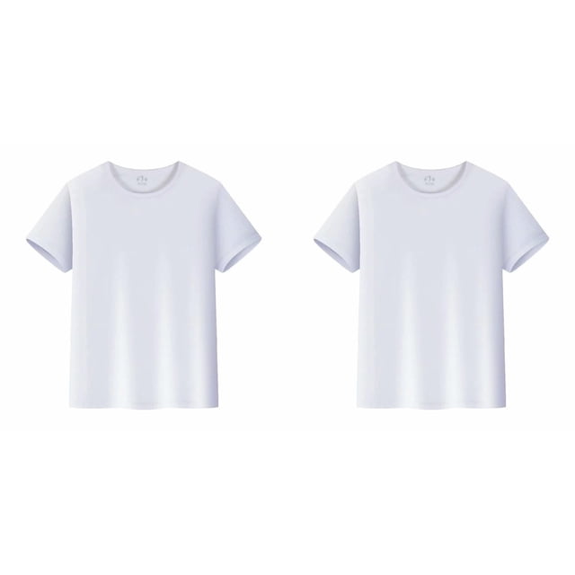 (Lot de 2) 2025 T-Shirts Courts 2T Manches Hauts Unis T-Shirts Garçons & UniBoys Manches Longues Col Rond Enfants
