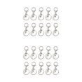 thumbnail image 4 of Ruiboury 10pack/lot Carabiners Lobster Claw For Keychain - Strong And Functional Accessories For Easy Key Bright silver 2Set, 4 of 6