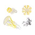 thumbnail image 2 of HILABEE Jellyfish Growth Cycle Science Biology Model Animal Life Growth Cycle Figure Yellow, 2 of 9