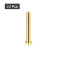 thumbnail image 3 of Unique Bargains Brass Hex Bolts, M5x40mm 30 Pack Fully Thread Grade 4.8 Machine Screws, 3 of 4